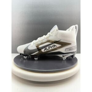 Nike Alpha Menace 4 Elite Detachable Mens Sz 11 Football Cleats White HF4550-100